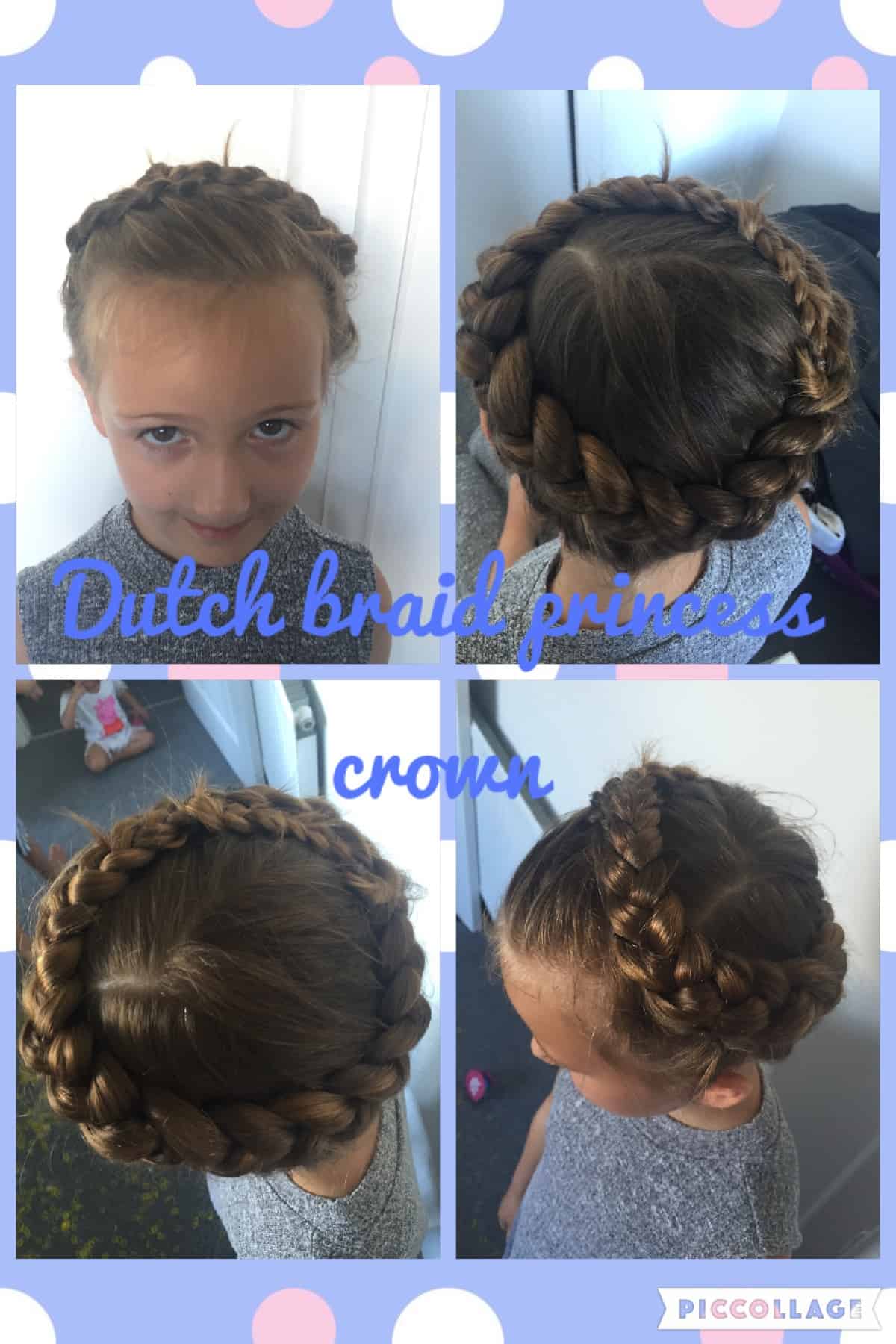 dutch braid princess crown
