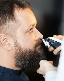 trimming beard trimming beard