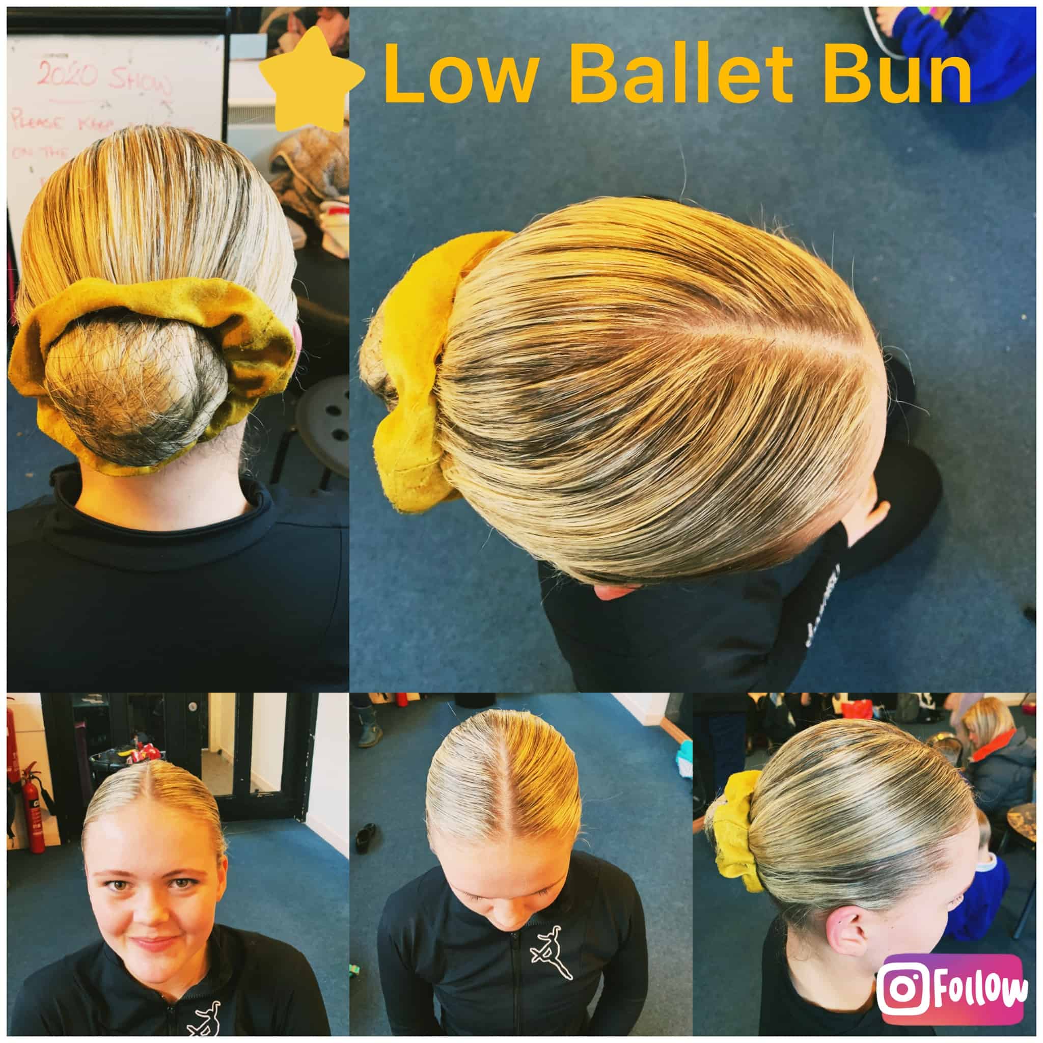 low ballet bun low ballet bun