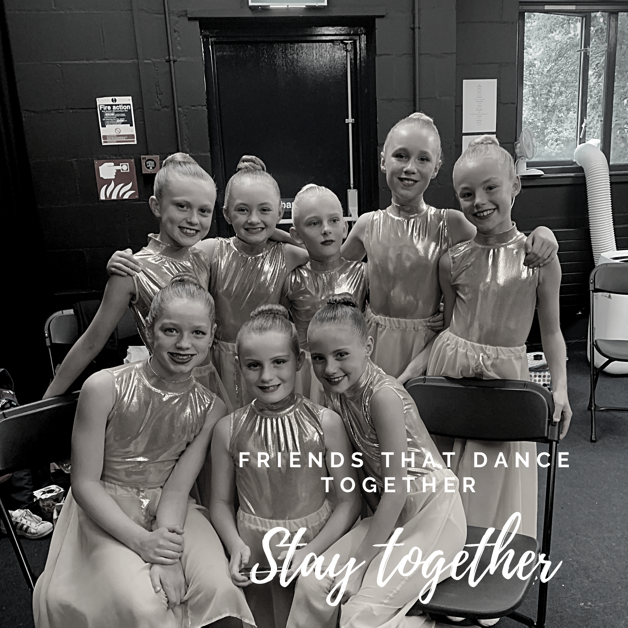 Stay together friends that dance together stay together