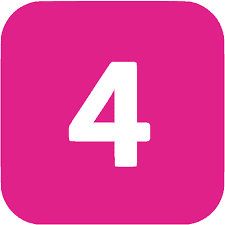 number 4 pink