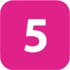 5 pink number 5 pink number