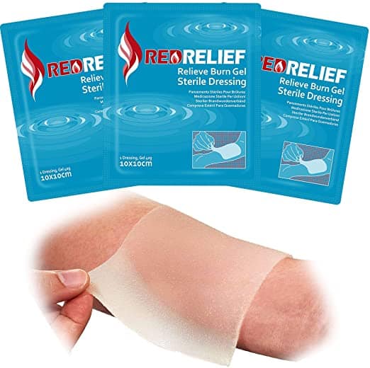 releive burn gel sterile dressing