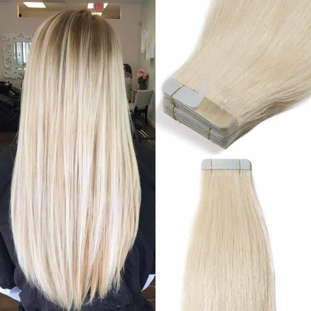 tape in hair extensions remy human hair